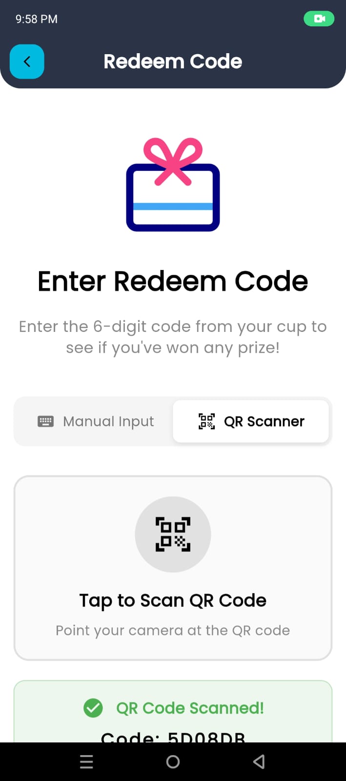 Refill request screen